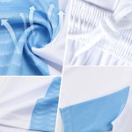 Soccer Geometric Sports Blue Custom Royal Shape White-Light Sublimation Uniform Jersey